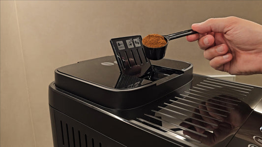Cómo hacer café descafeinado o usar café molido con cafetera Delonghi Magnifica EVO.